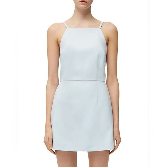 French Connection Women's Sleeveless Dream Blue Party Whisper Mini Dress 12 NWT - Picture 1 of 11